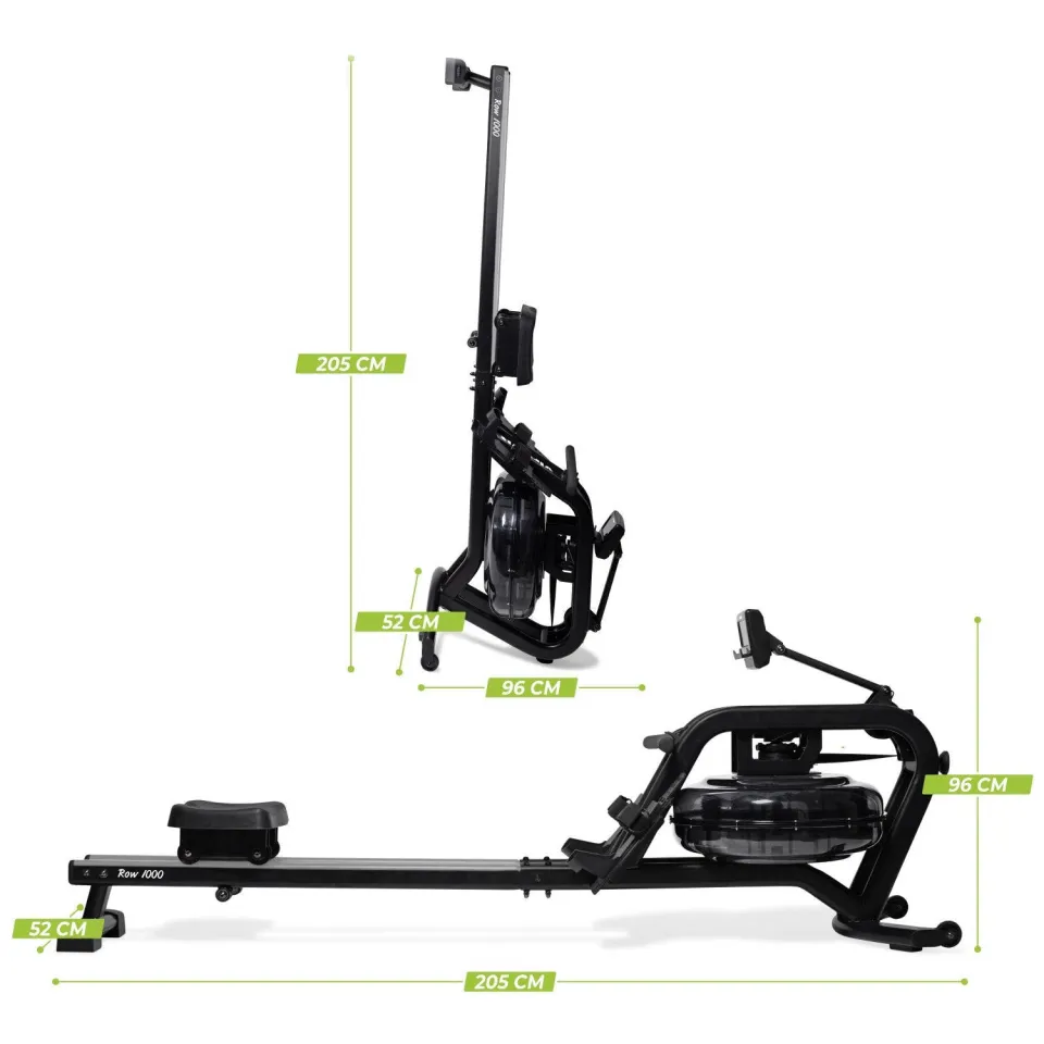 Virtufit Pro Water Resistance Row 1000 roeitrainer zwart, foto 5