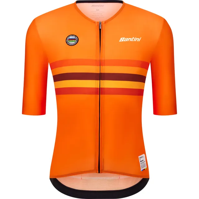 Santini UCI NATIONS LINE fietsshirt met korte mouwen Nederland 2026 Oranje
