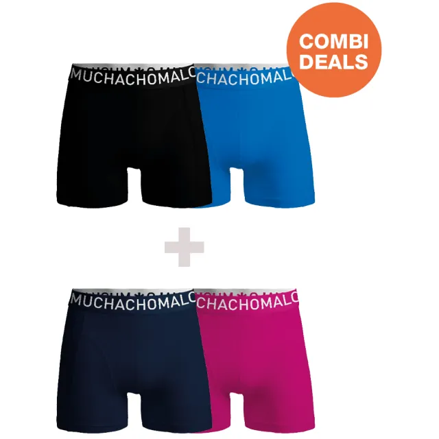 Muchachomalo Heren 2+2-pack Microfiber Veelkleurig