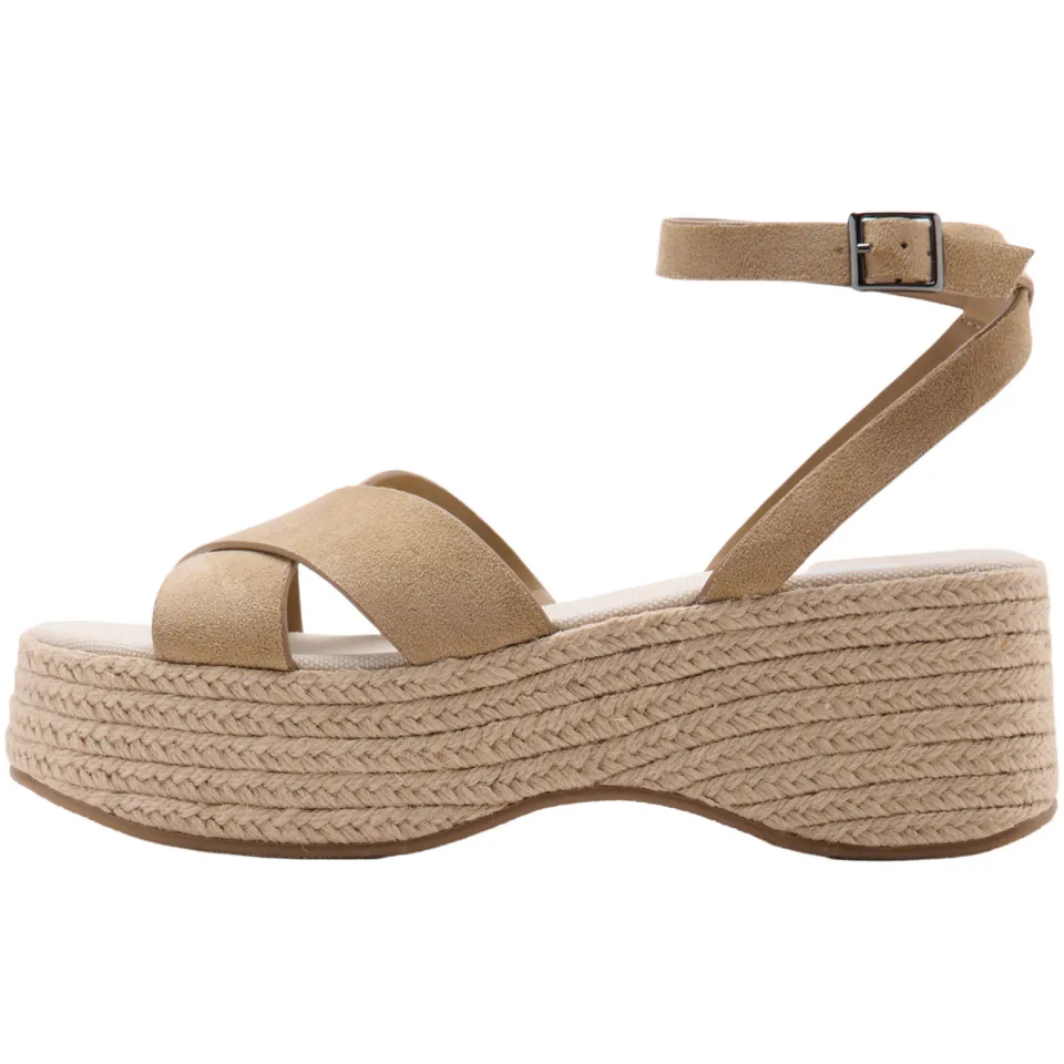 Mango TEEN plateausandalen lichtbruin, foto 4