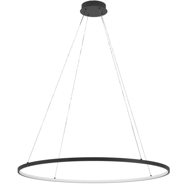 EGLO Parruta Hanglamp - LED - Ø 99 cm - Zwart|Wit - Instelbaar wit licht - Dimbaar Zwart;Wit;