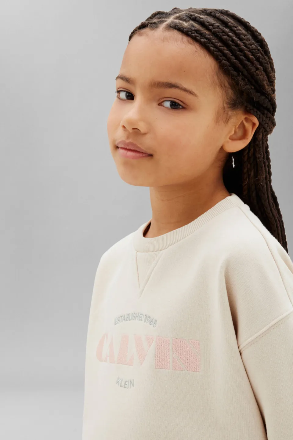 Calvin Klein sweater met logo - ecru, foto 5