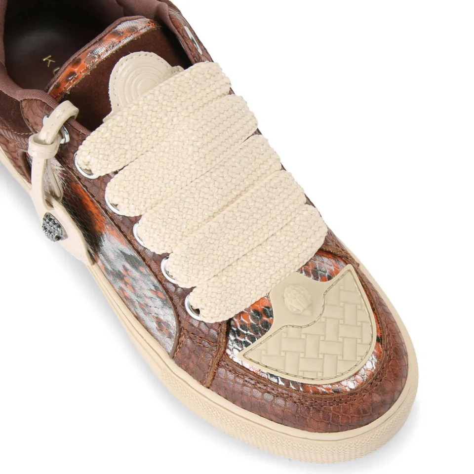 Kurt Geiger Tag leren sneakers - bruin, foto 7