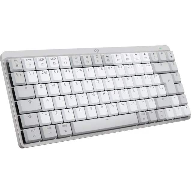 Logitech Mx Mechanical Mini Voor Mac Toetsenbord Qwerty Mechanisch Via Kabel En Draadloos Pale Grey