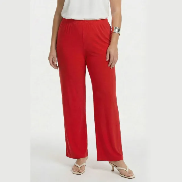 Yoek wide leg broek rood, foto 5