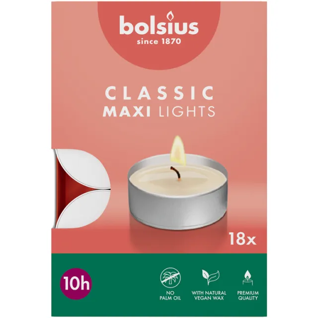 Bolsius Classic Maxi Lights theelichten