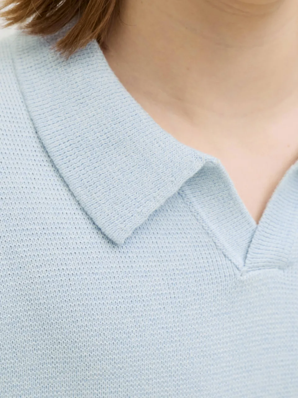 Jack & Jones JUNIOR polo lichtblauw fijn gebreid, foto 5