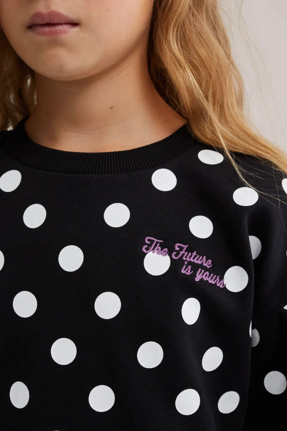 WE Fashion sweater met stippen - zwart/wit, foto 6