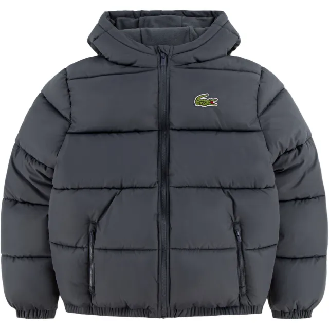 Lacoste gewatteerde jas antraciet