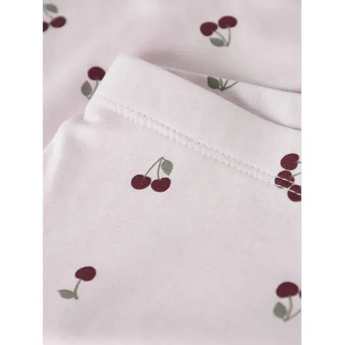 NAME IT slim legging roze met kersenprint, foto 3