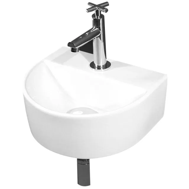 Best Design Fonteinset Best Design Moon One Pack Half rond 25x30 cm Wit