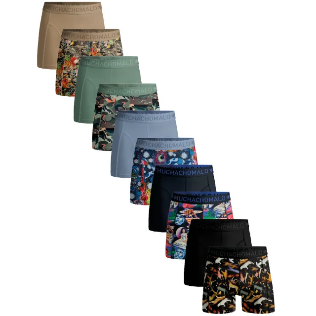 Muchachomalo Heren 10-pack Boxershorts Veelkleurig