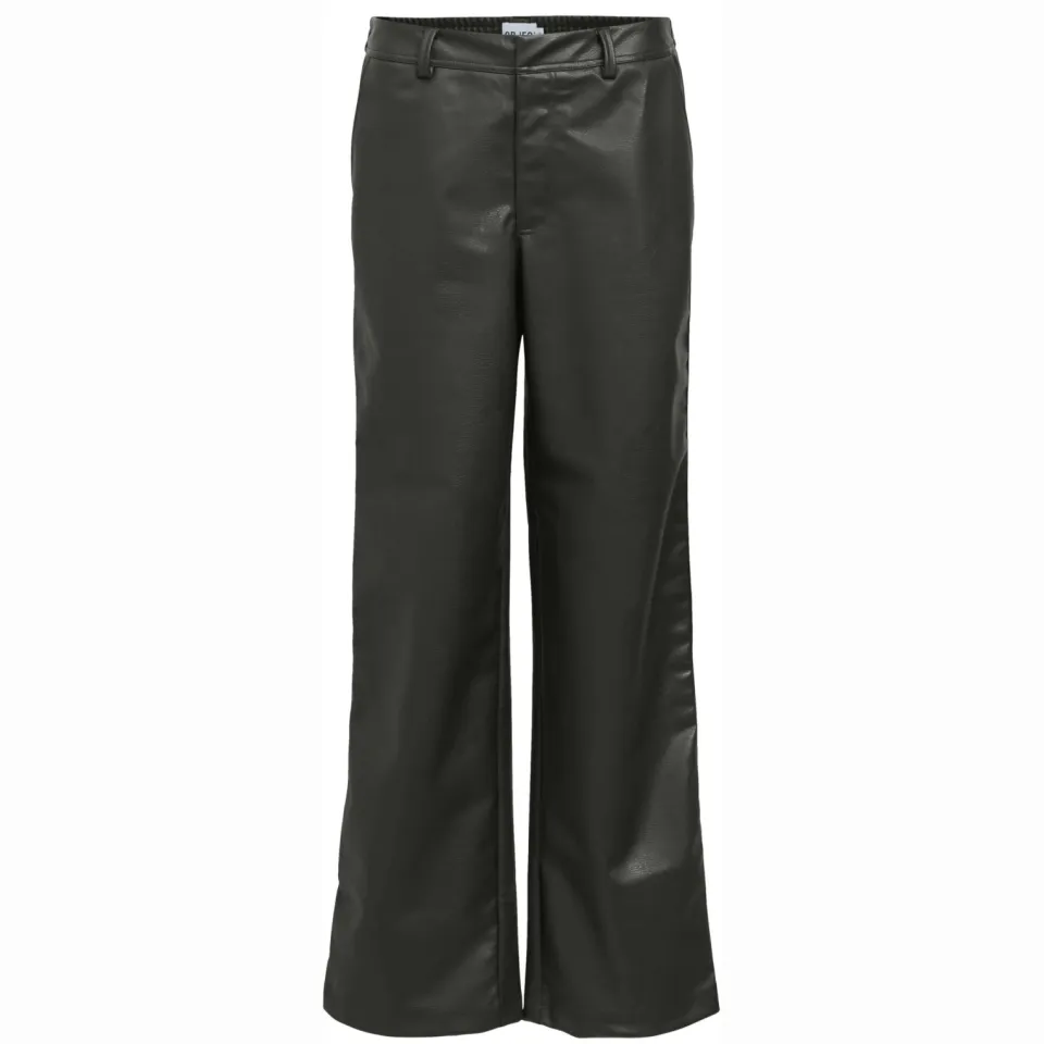 Object wide leg casual broek - zwart, foto 2