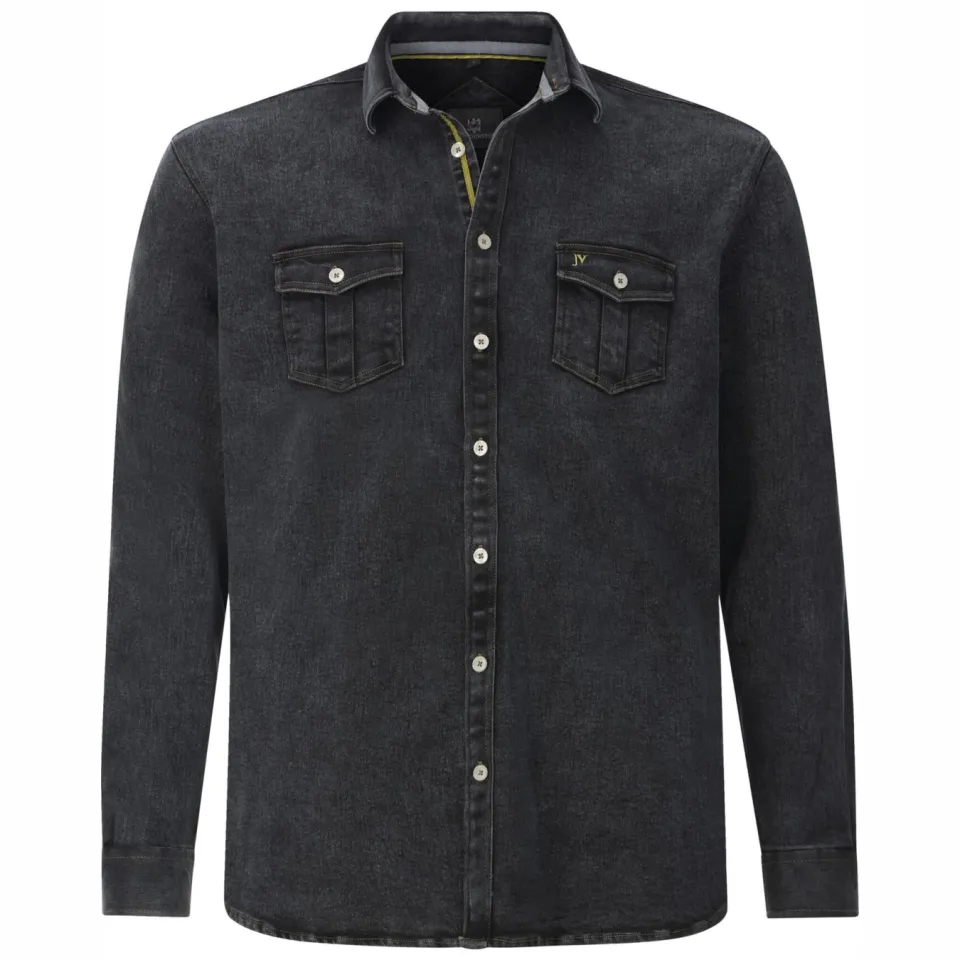 Jan Vanderstorm +FIT collectie denim overshirt OLAVIK Plus, foto 2