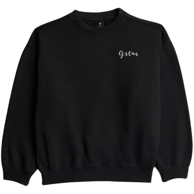 G-Star sweater met logo - zwart