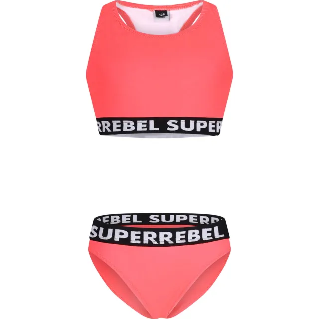 SuperRebel crop bikini Carmel rood