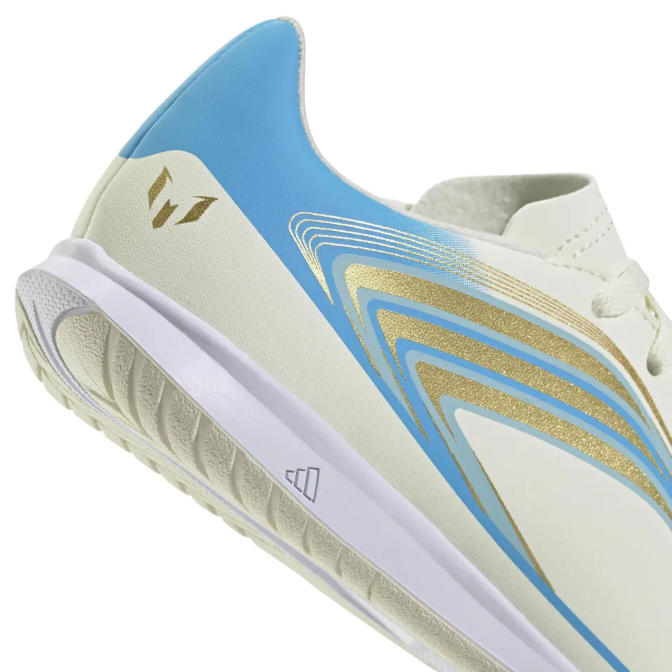 Adidas Performance F50 junior voetbalschoenen - zand/blauw, foto 4