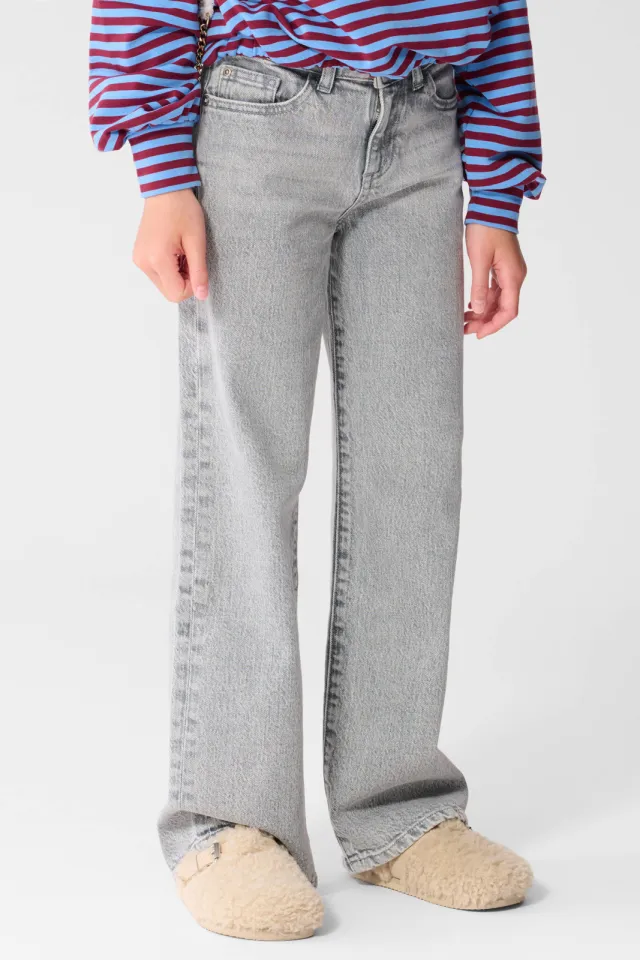 Shoeby wide leg jeans - grijs, foto 4