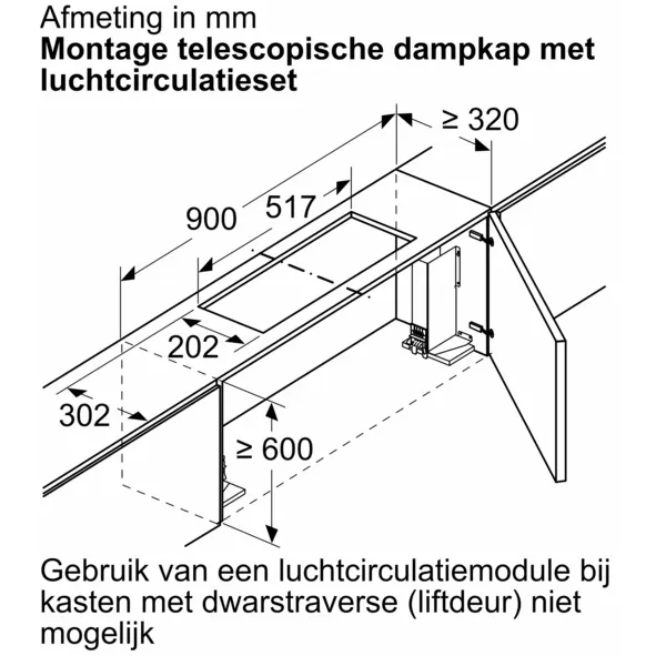 Bosch DWZ1IX1C6 Afzuigkap geïntegreerd, foto 2