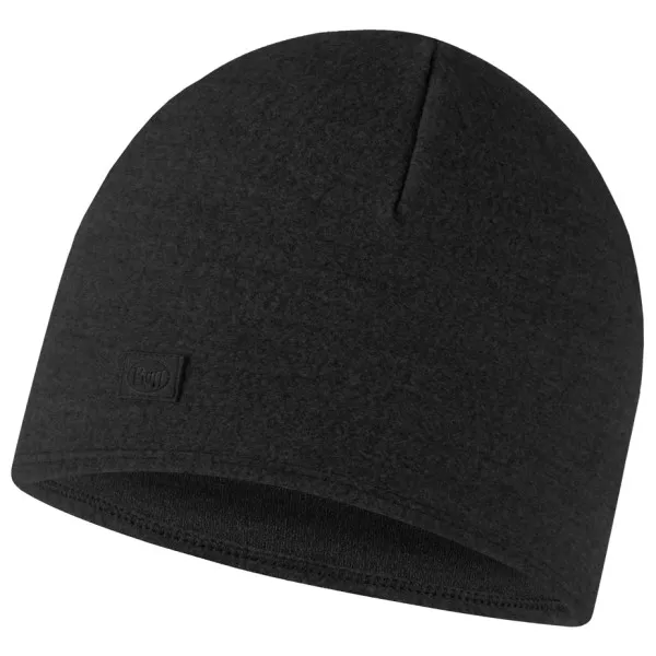 Buff Merino Fleece Beanie - Muts maat One Size, zwart