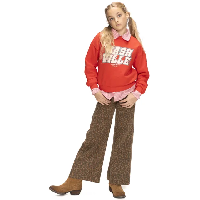 Retour Jeans sweater rood Felrood