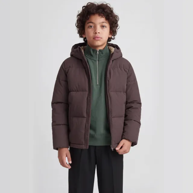 Jack & Jones Galaxy puffer winterjas bruin