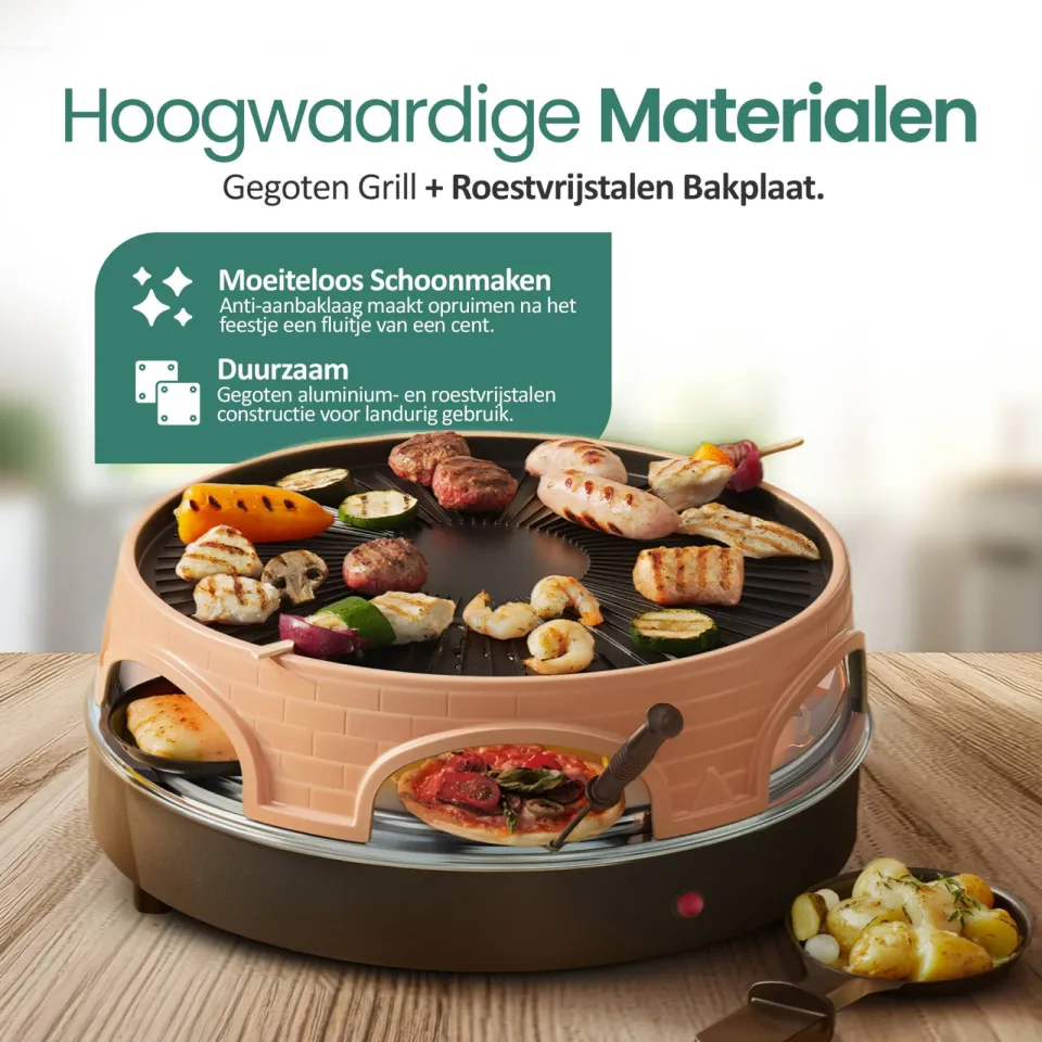 Emerio 3-in-1 Pizzarette pizzamaker zwart, foto 5