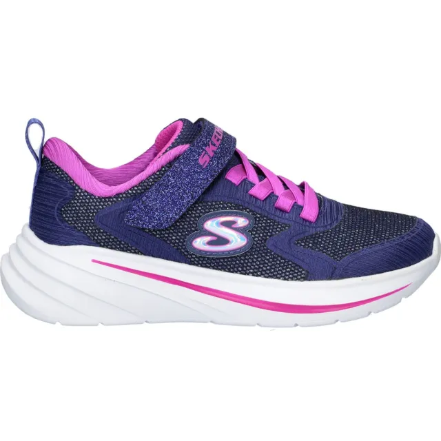 Skechers Wave 92 sneakers met glitters blauw/roze