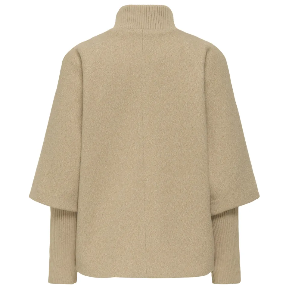 JDY Memory korte jas beige, foto 3