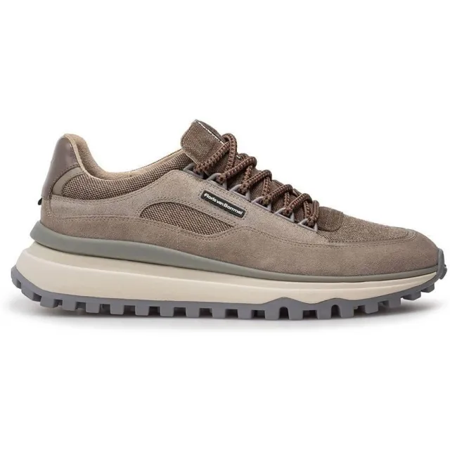 Floris Van Bommel De Gripper sneakers taupe Bruin