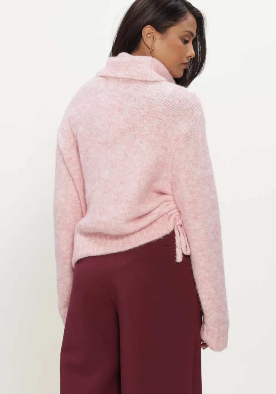 Modström Dames Truien & Vesten Dictemd Rollneck - Lichtroze, foto 3