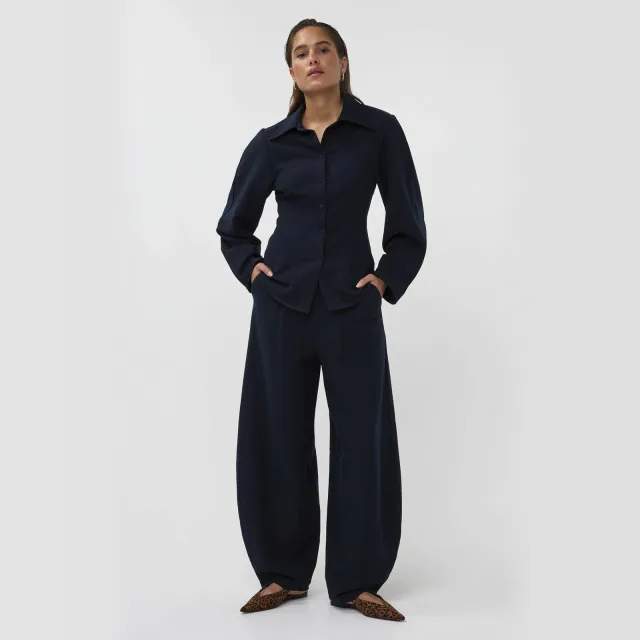 AMAYA Amsterdam barrel broek - donkerblauw