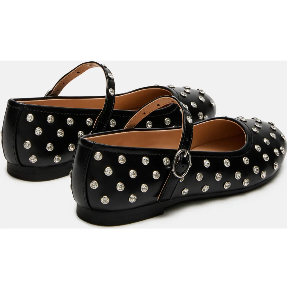 Steve Madden JVinetar ballerina's zwart met studs, foto 4
