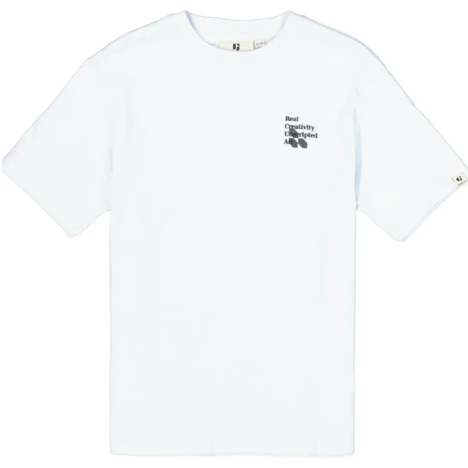 Garcia T-shirt met backprint lichtblauw, foto 2