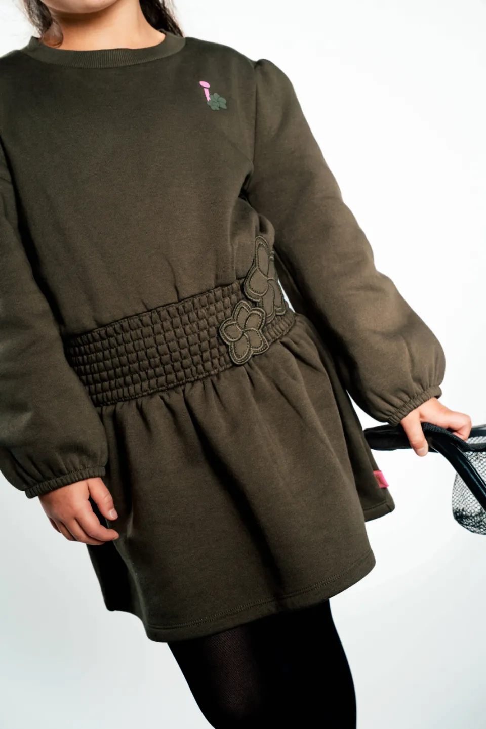 QPI sweatjurk donkergroen, foto 4