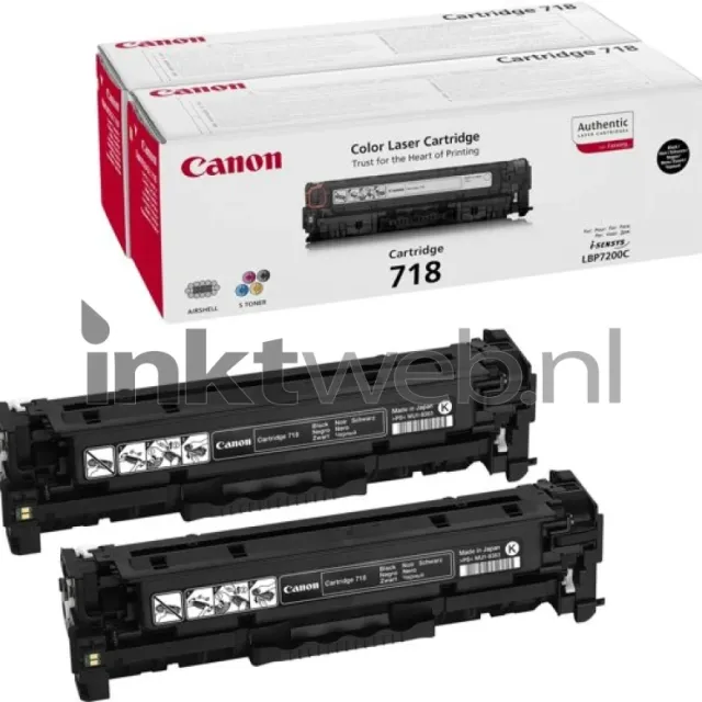 Canon 718 Duopack zwart (Origineel)