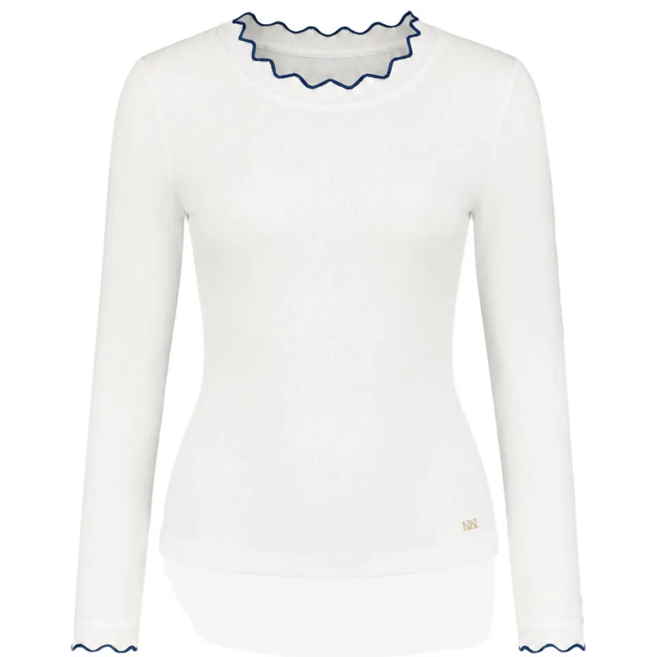 Nik & Nik longsleeve ecru met ronde hals, foto 2