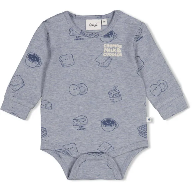 Feetje romper met print - blauw Blauw/donkerblauw