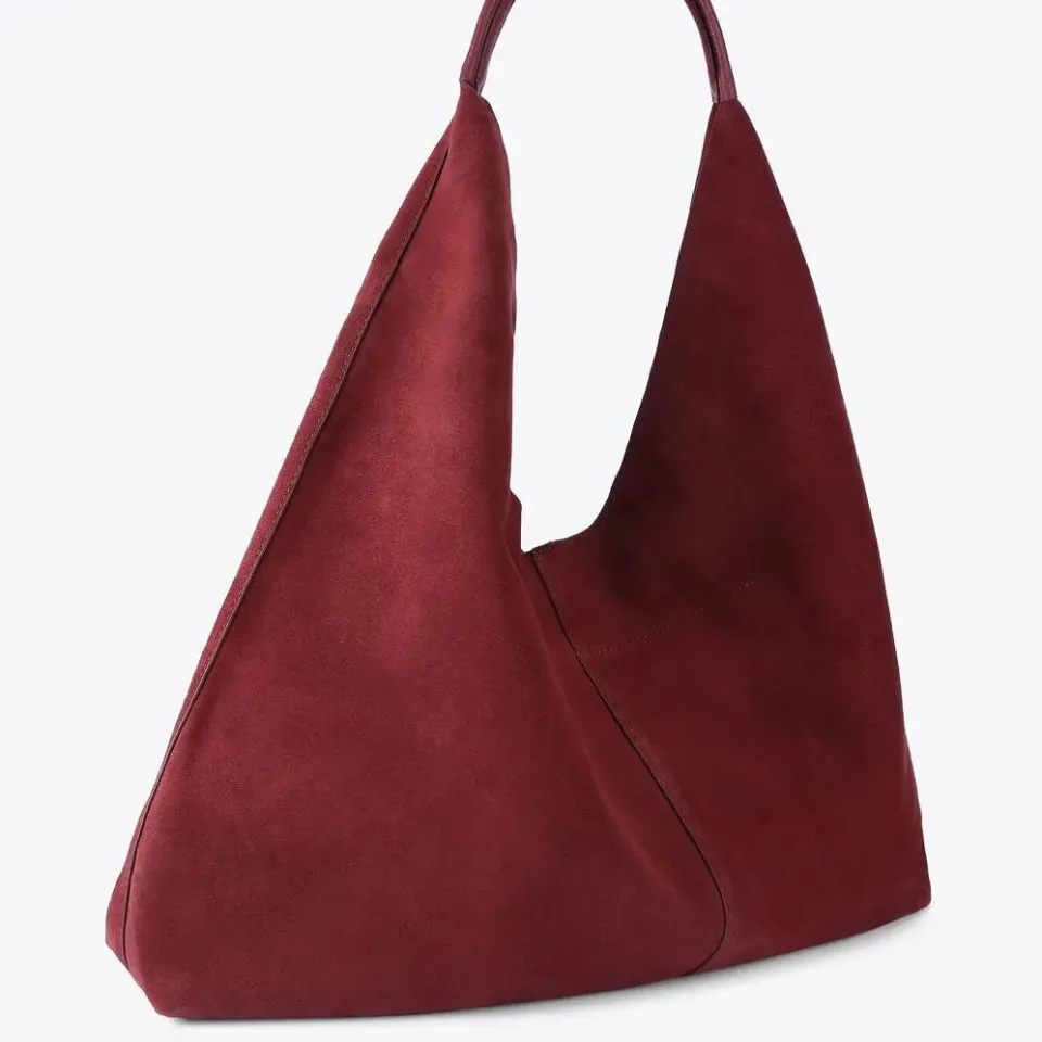 Kurt Geiger suède schoudertas Chelsea bordeauxrood, foto 3