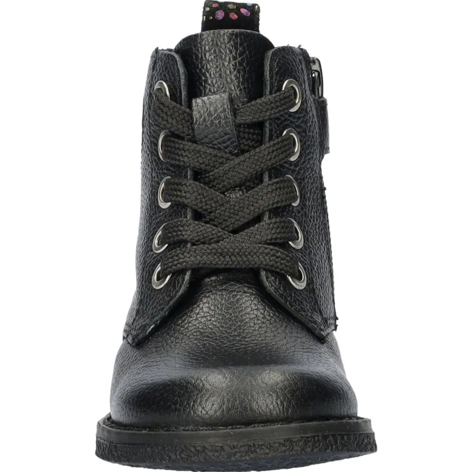 Nelson Kids leren veterboots zwart, foto 4