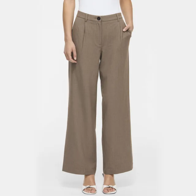 Vila Kari wide leg broek lichtbruin, foto 3