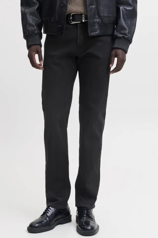 Jack & Jones JEANS INTELLIGENCE tapered jeans - zwart Black Denim
