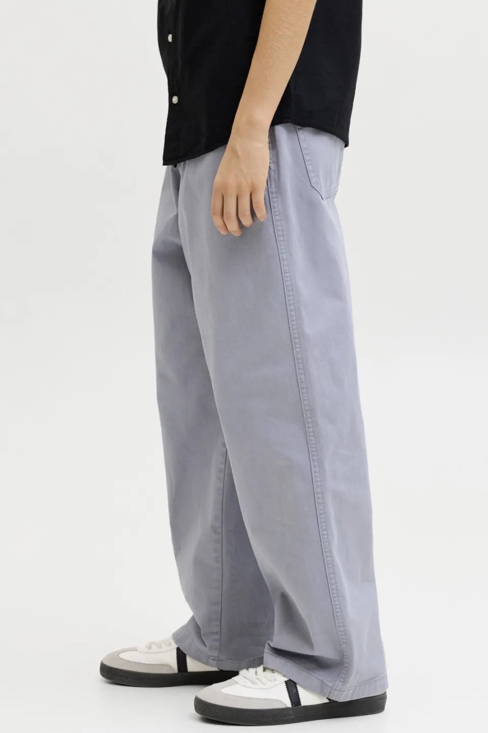 Jack & Jones Junior baggy casual broek grijsblauw, foto 4