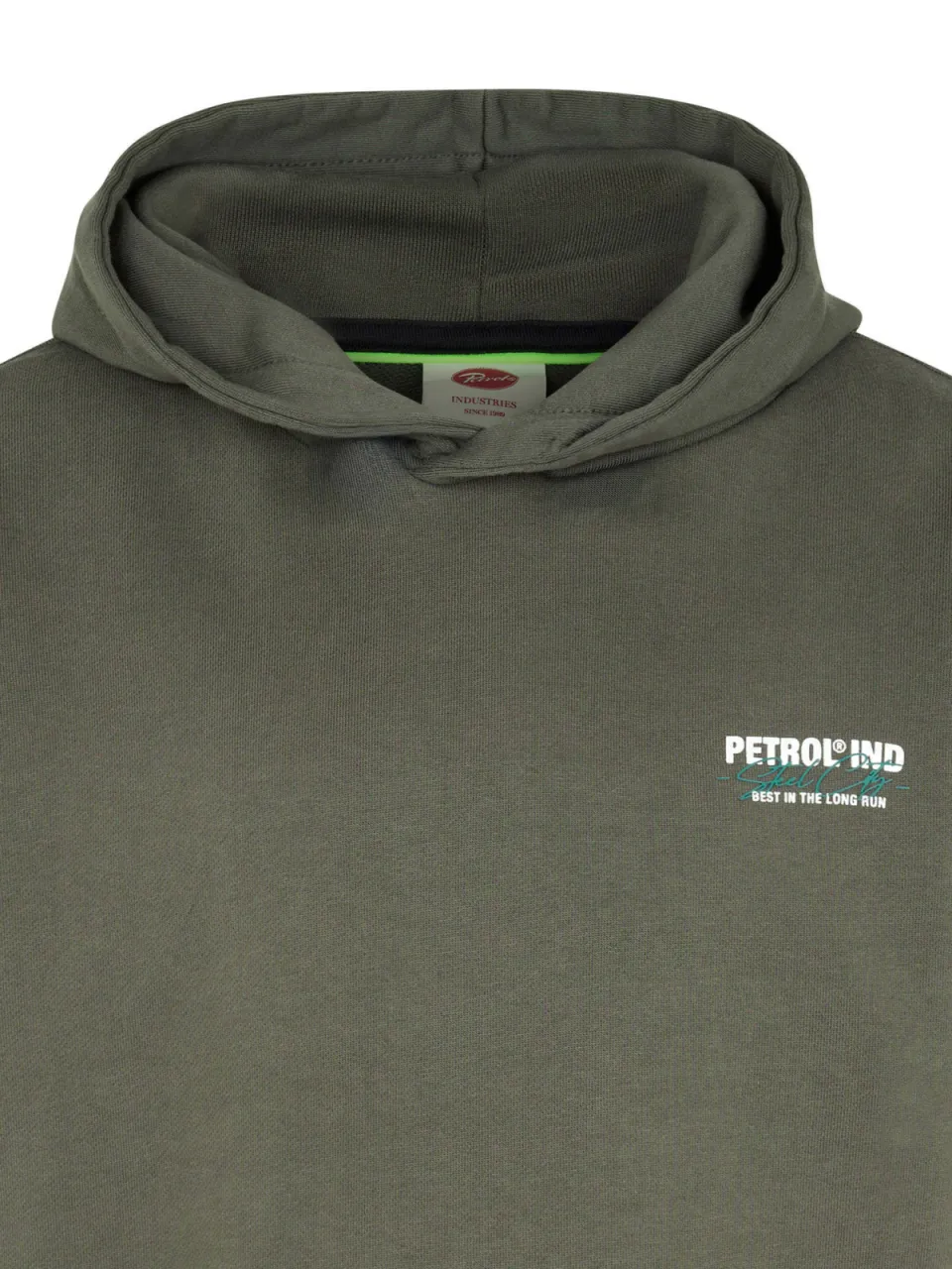 Petrol Industries hoodie met backprint - grijsgroen, foto 6