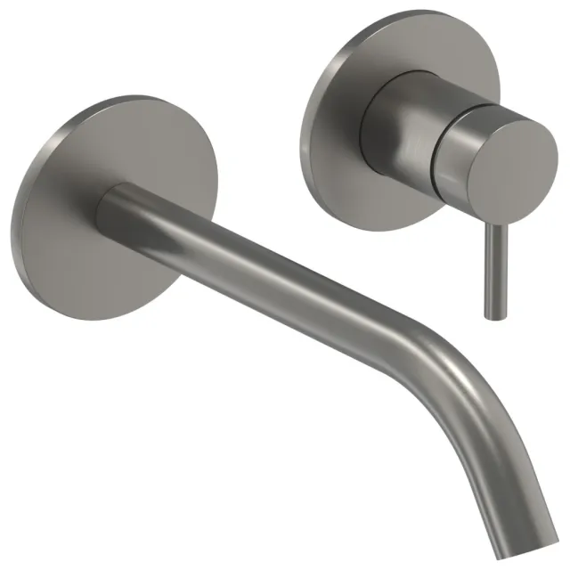 IVY Bond inbouw wastafelmengkraan geborsteld metal black PVD