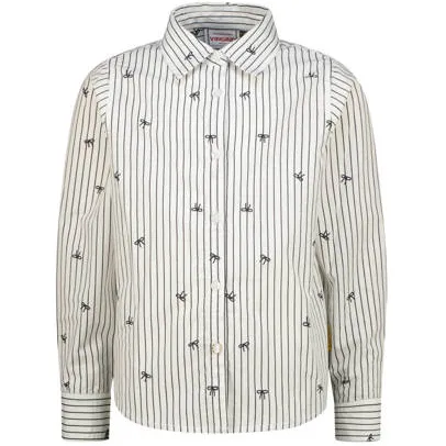 Vingino gestreepte blouse offwhite blauw Offwhite/blauw