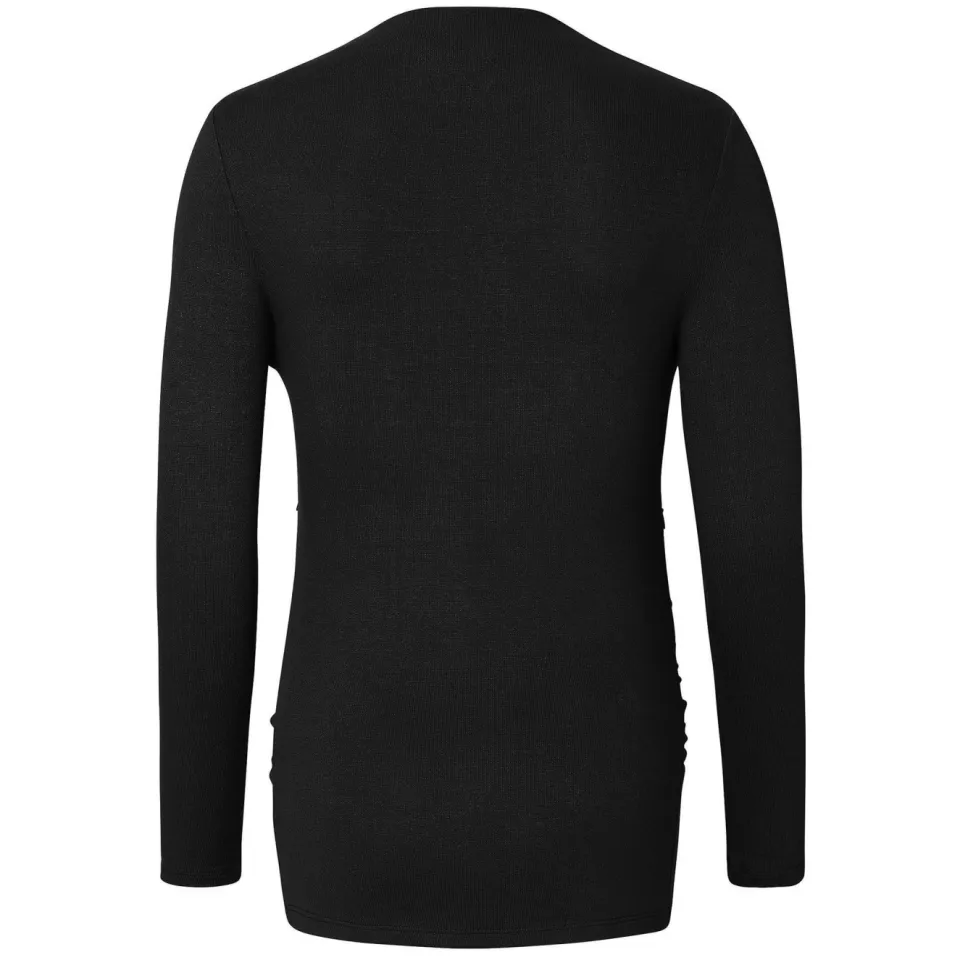 Noppies Rosa zwangerschaps- en voedingslongsleeve zwart, foto 2
