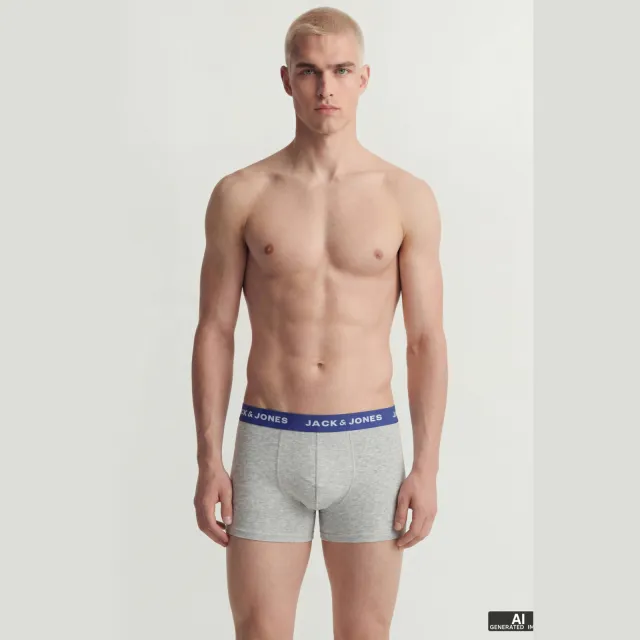 Jack & Jones JACSOLID boxershorts 12-pack Donkerblauw/zwart/grijs