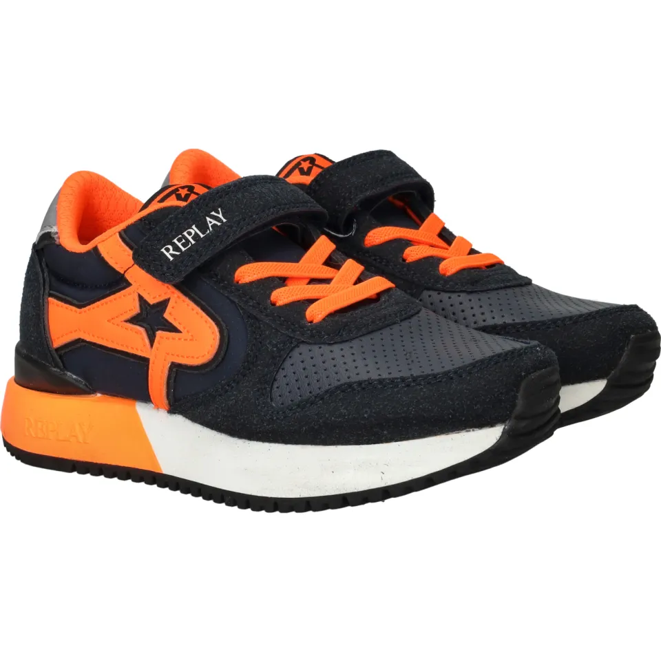Replay Fiber JR 7 sneaker blauw, foto 3