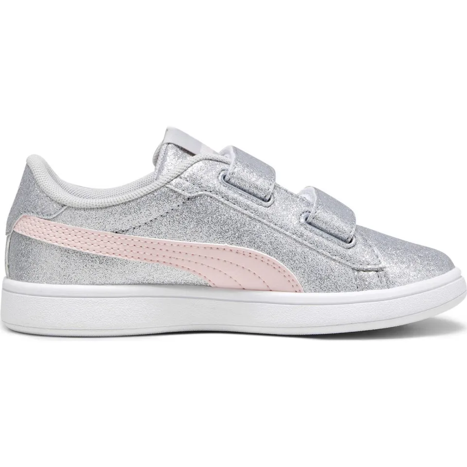 Puma Smash 3.0 Glitz Glam sneakers lichtgrijs/roze